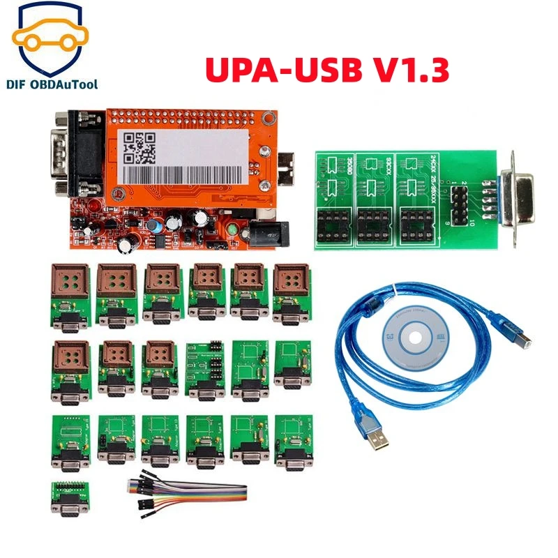 

Новинка, диагностический Usb-программатор UPA V1.3, ECU чип, настройка основного блока с полным адаптером