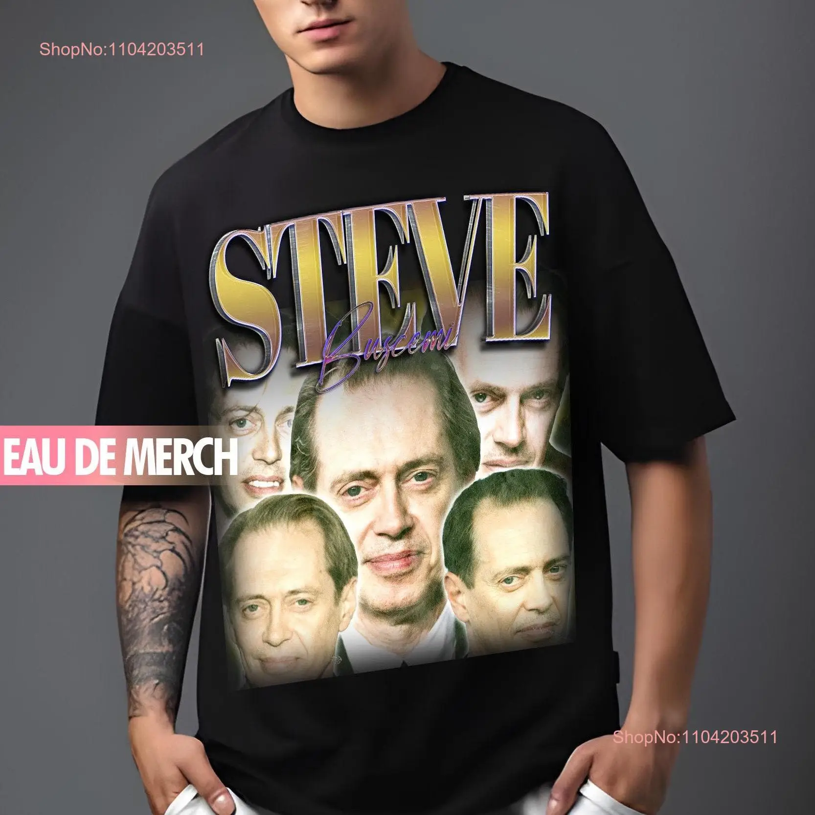 STEVE BUSCEMI TEES Vintage T Shirt 90s Merch Retro Fans long or short sleeves