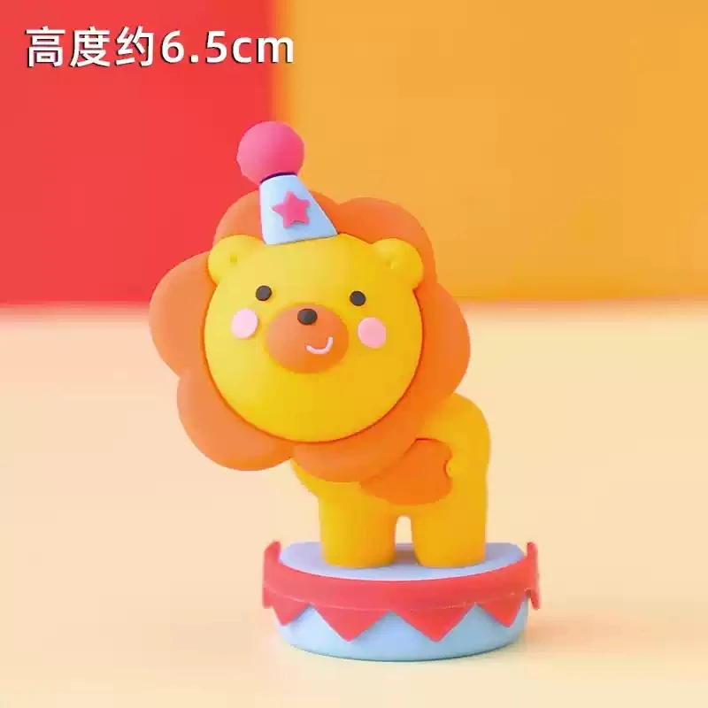 Baby Children's Happy Birthday Cake Topper Costume Circus Clown Elephant Party Dessert Card Dolls Cake Decoration Anniversary - Image 6