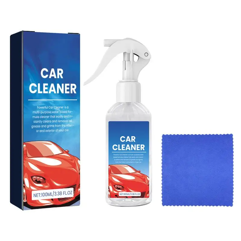 

Car Interior Cleaner 100ml Automotive Interior Seat Cleaner Car Interior Detergent Spray Stain Remover Automotive Seat Cleaner