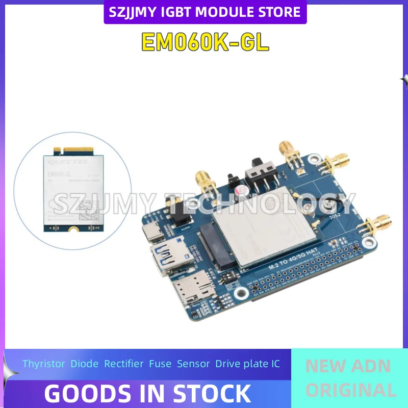 4G expansion board, Quectel EM060K-GL GNSS global multi-frequency Cat 6 module