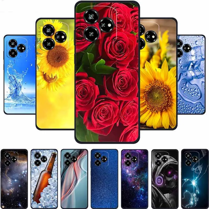 Funda de teléfono para ZTE Nubia/Blade V60 Funda V 60 Funda trasera suave de silicona negra Funda para ZTE Axon 60 Lite Funda 60lite Coque Shell