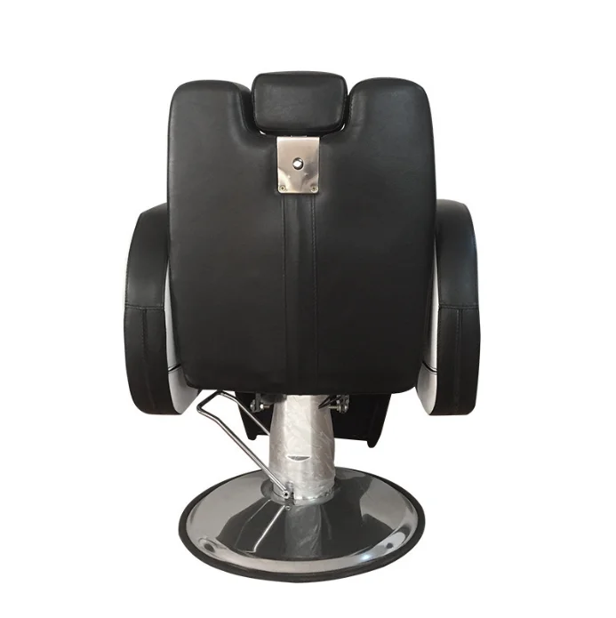Black Hairdresser Chair Dedicated To Hairdressing Salon Barber Chair Vintage