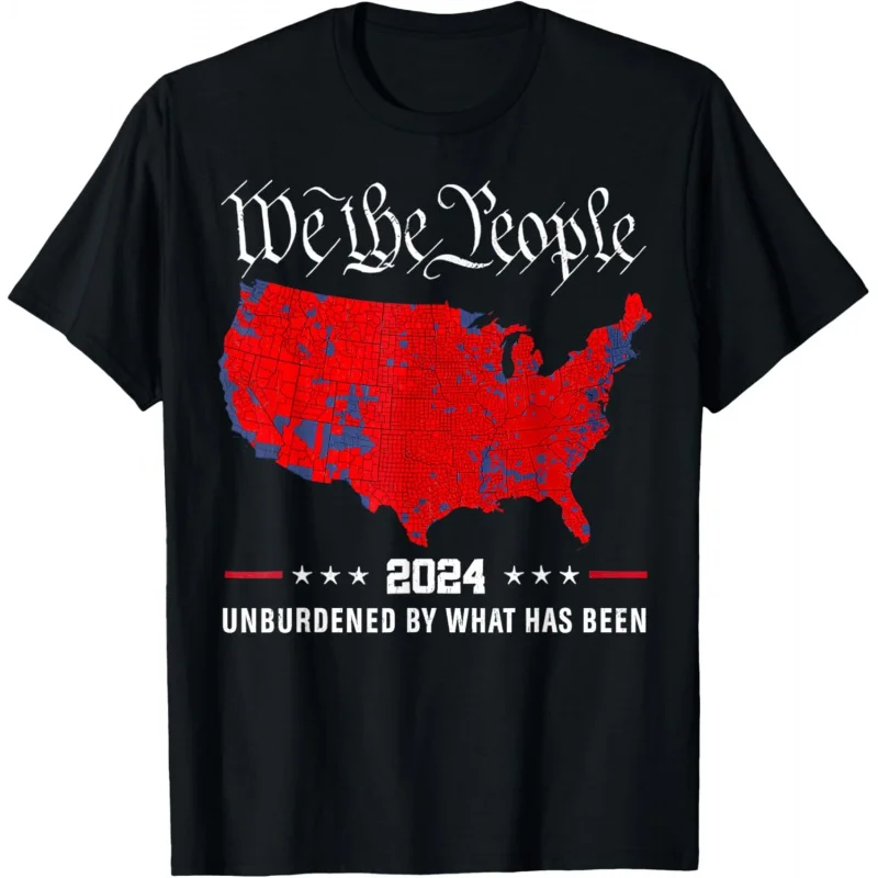 2024 Trump Winner Election Map Unburdened By What Has Been T-Shirt Loose unisex style