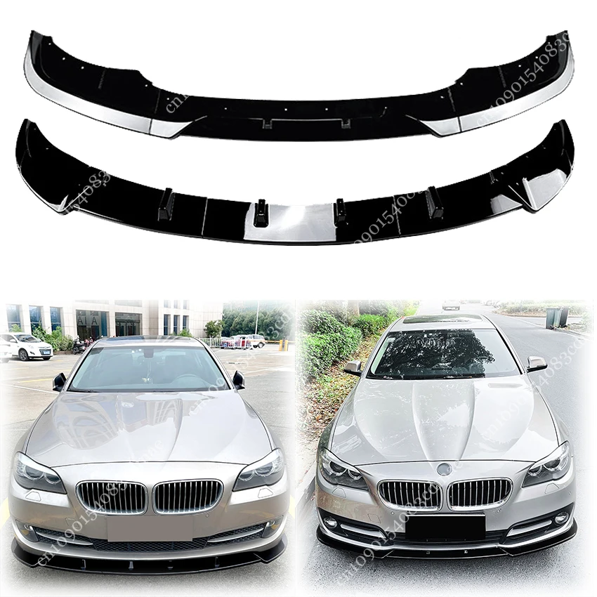 BMW 5 시리즈 F10 F11 2011-2017 520i 535i 528i 550i 프론트 범퍼 스플리터 스포일러 립 로워 디퓨저 ABS 턱 보호 부품