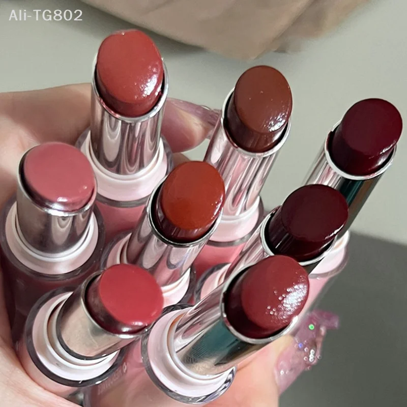 HERORANGE Crystal Jelly Moisturizing Lipstick - Long-Lasting Water Gloss Mirror Finish Transparent Solid Lip Gloss for Makeup