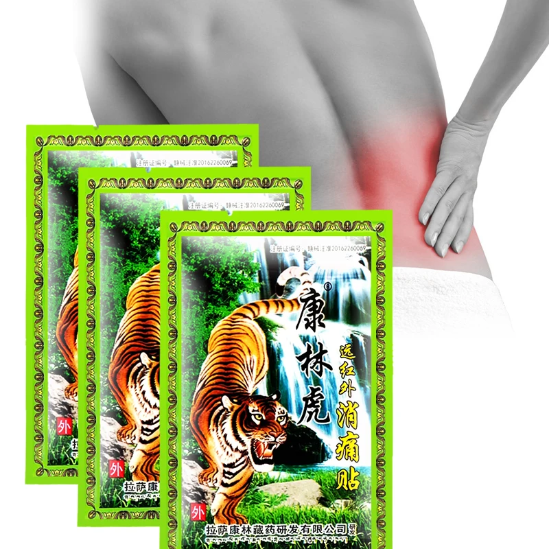 80pcs/10bags Tiger Balm Pain Relief Patch Chinese Breathable Medical Sticker For Joint Shoulder Rheumatism Body Massage Plaster