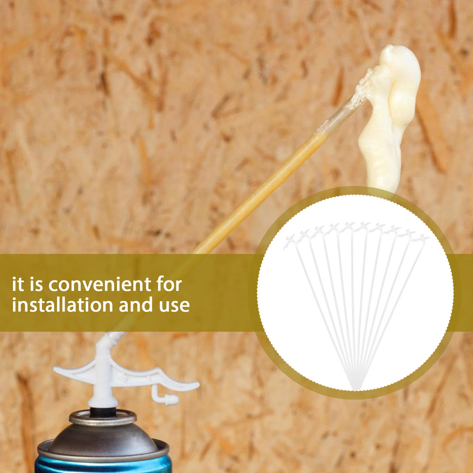 10 مجموعة رذاذ أنابيب رغوة فوهة نصائح الفجوة ملء رغوة قضيب تمديد الوصول أنبوب البولي ايثيلين للعزل مقاوم للماء السد