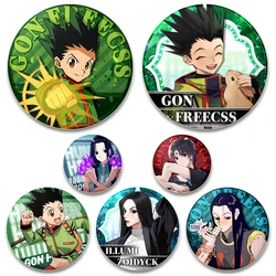 Anime Hunter X Hunter Brooches Gon Killua Kurapika Leorio Cartoon Pins Backpack Shoes Jewelry Accessories Cosplay Handmade Badge