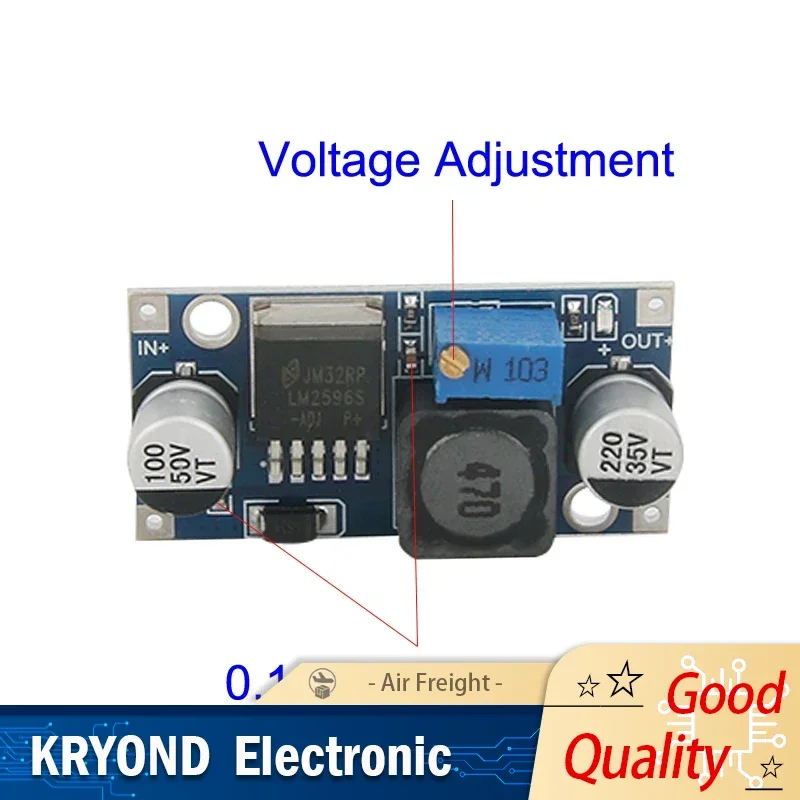 LM2596S DC-DC Buck Converter Vehicle Stabilizers Step-Down Power Supply Module LM2596 Adjustable DC 1.25V-35V Voltage Regulators