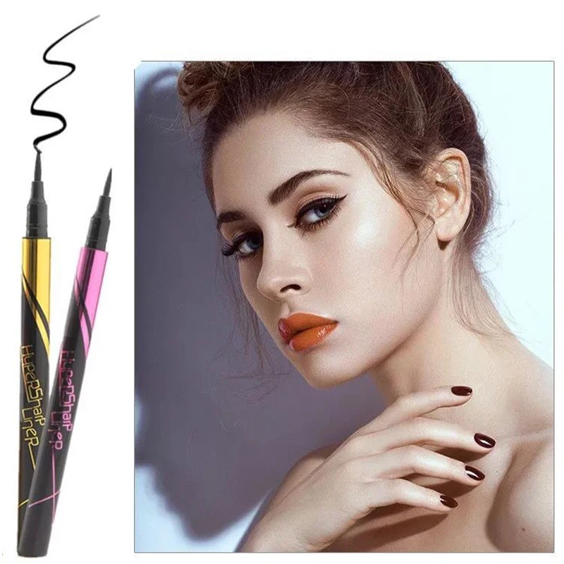 1Pc Eyeliner Pen Voor Vrouwen Dame Waterdichte Eyeliner Potlood Langdurige Zwarte Eyeliner Make-Up Schoonheid Pen Potloden Cosmetische Tool