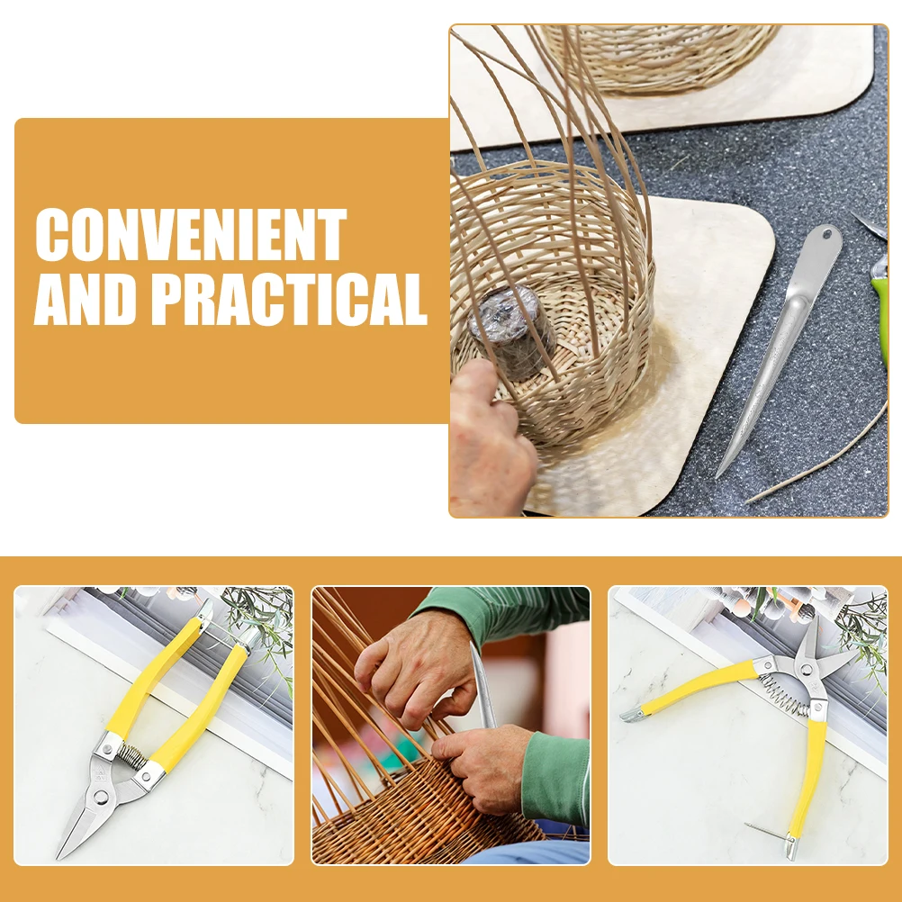 Wicker Chair Tools Rattan Furniture Repair Kit Durable Basket Wicker Repair Tool Making Supplies Safe 2pcs