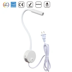 CE Nordic Simplicity Wall Lamp Indoor Mural Pictures Spotlight Bedroom Reading Lighting Hotel Room Decorations EU US Plug Lights