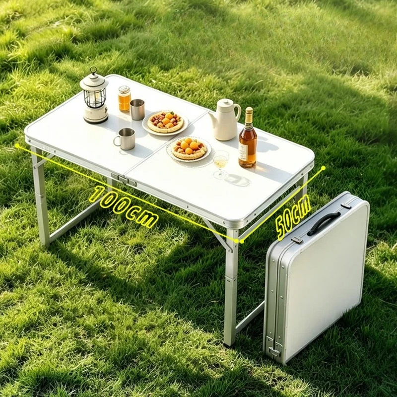 Folding Table Outdoor, Portable BBQ Picnic Table