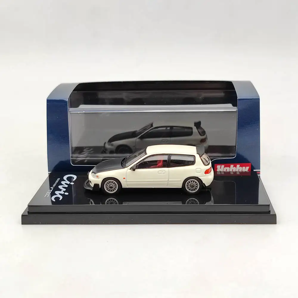 Hobby Japan 1:64 para Civic (EG6) con motor, modelo de pantalla rojo HJ641017GR, juguetes fundidos a presión, regalos de colección de coches