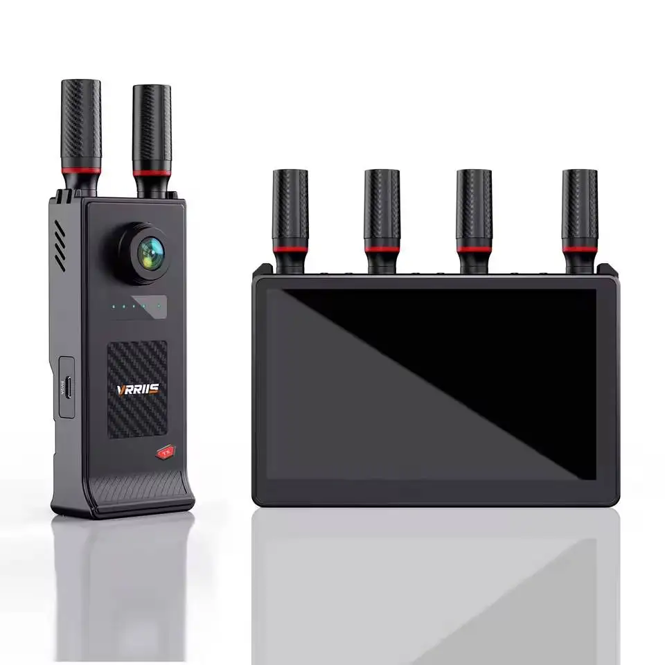 Vrriis WL085P Wireless HDMI Video Transmitter Receiver 400m Low‑Latency 0.05s Video Extender forDSLR Camera Laptop to TV Monitor