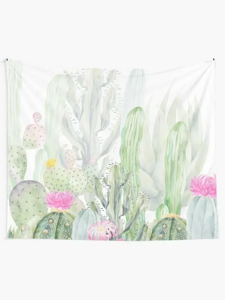 WATERCOLOR CACTUS Tapestry Home Supplies Wall Carpet Carpet Wall Tapestry