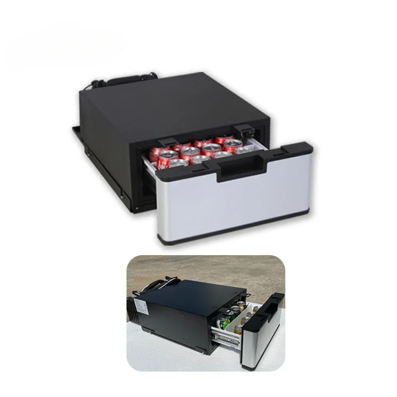 

Stainless steel material 23 liter portable drawer 12V 24V car sliding drawer refrigerator