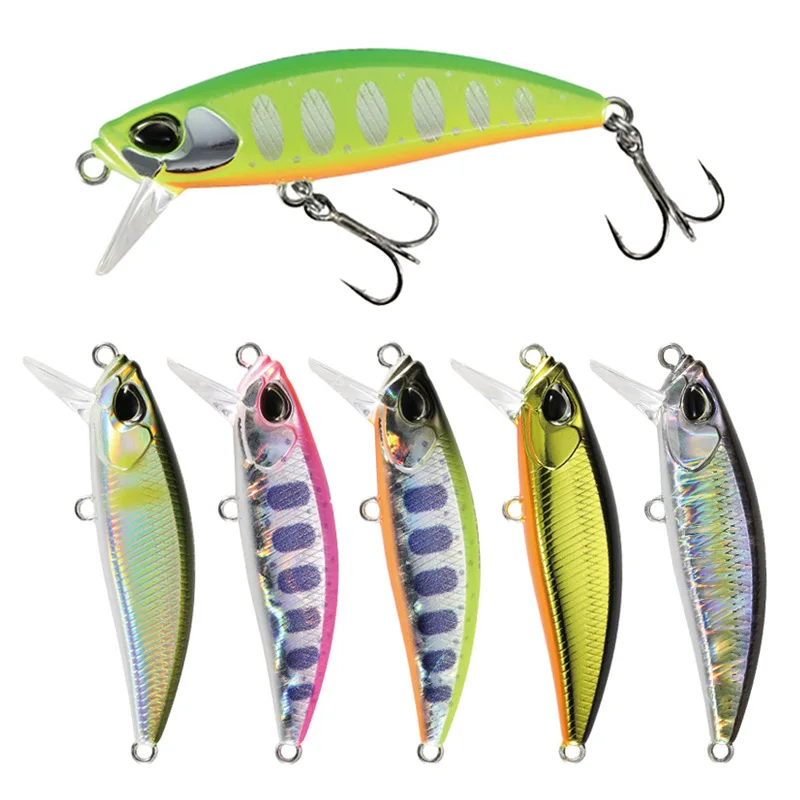 

48mm 6.5g Minnow Lure Sinking Fishing Freshwater Trout Pike Lure Japan Fishing Lure Pesca Artificial Hard Bait Minnow