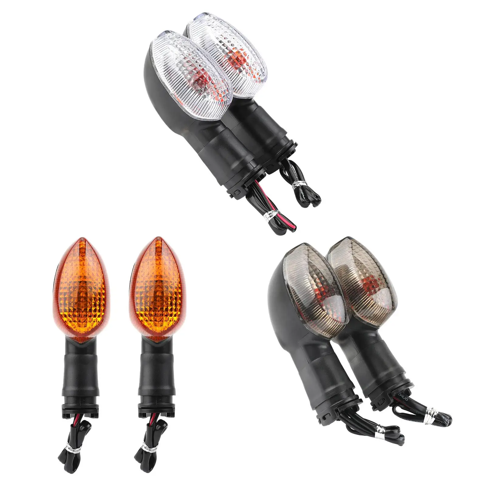 2x Turn Signal Light Indicator Easy to Install Premium Spare Parts 12V Replaces for Yamaha R1 R6 XJ6 MT07 09 FZ1 FZ6 FZ8