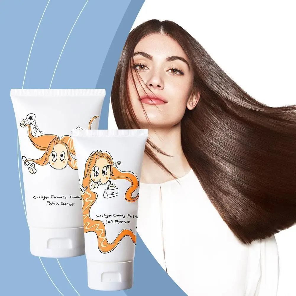 

Cer-100 Collagen Keratin Hair Mask Soft Smooth Frizz Damaged Repair Hair Mask Dual Oil Control Moisturizer Conditioner Hair Care