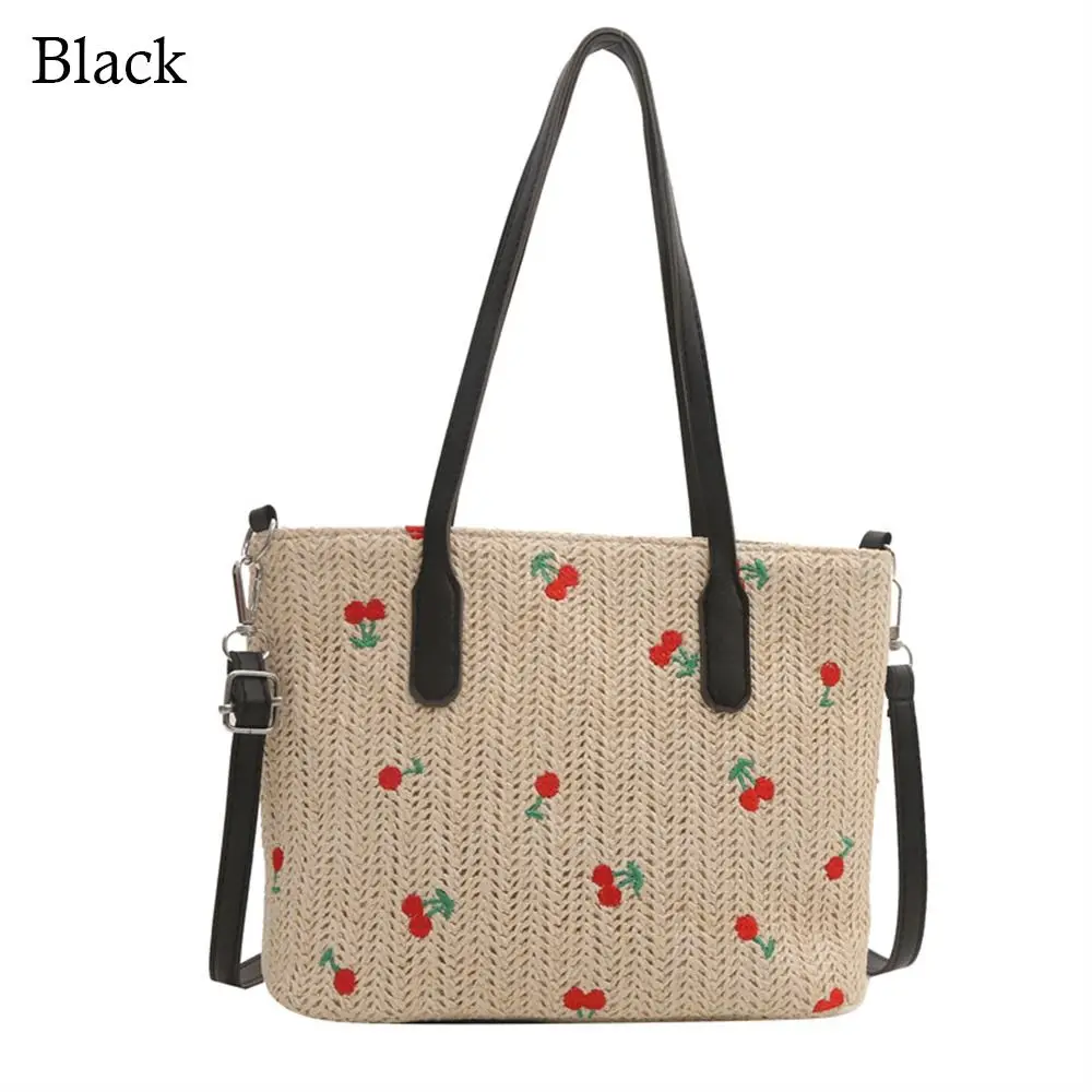 

Fashion Rattan Straw Bag Woven Handmade Braid Messenger Bag Large Capacity Crossbody Bag Women Girls