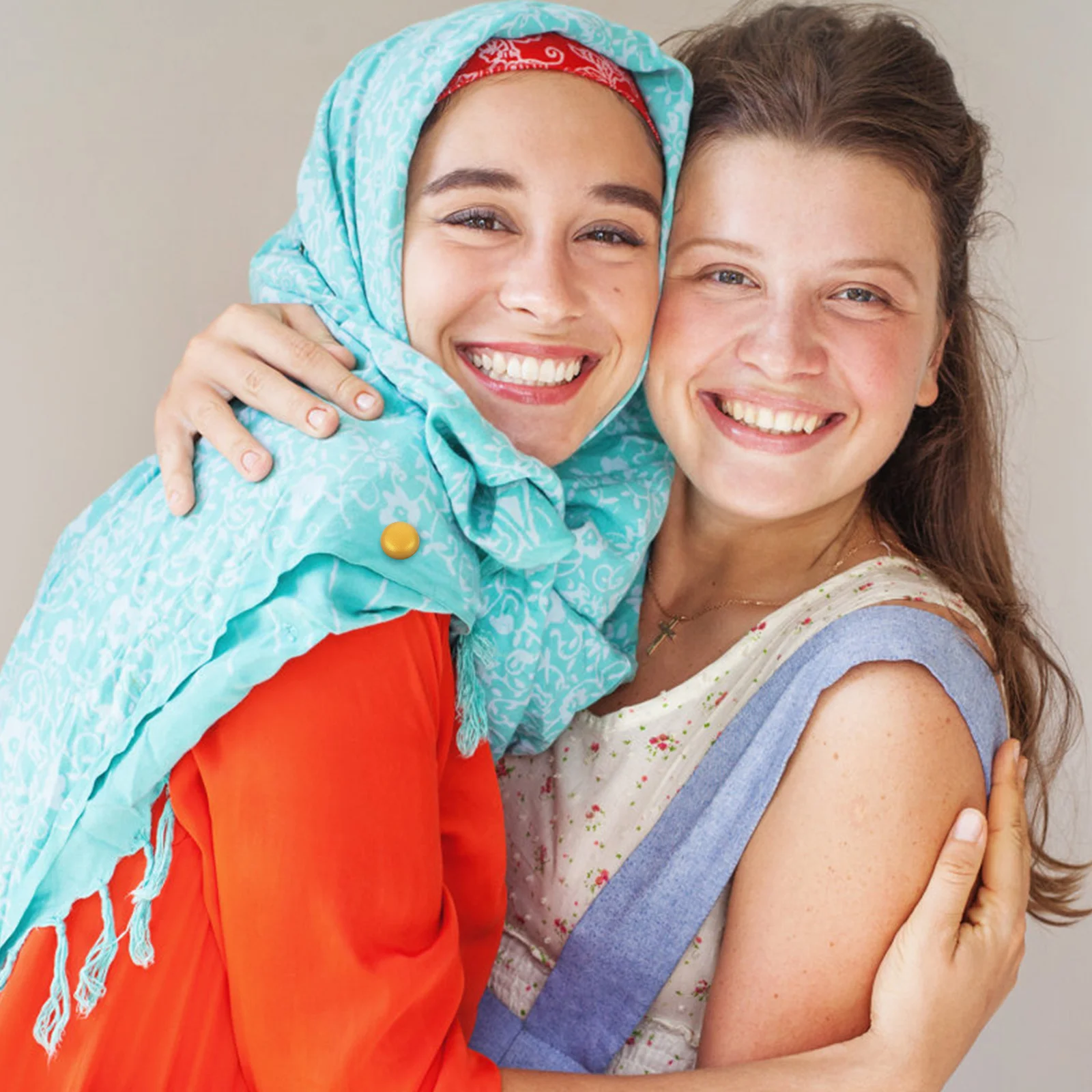 4 pçs magnético xale cachecol pino forte ímã clipe para fixação hijab botões de liga compacta multi-uso acessório feminino