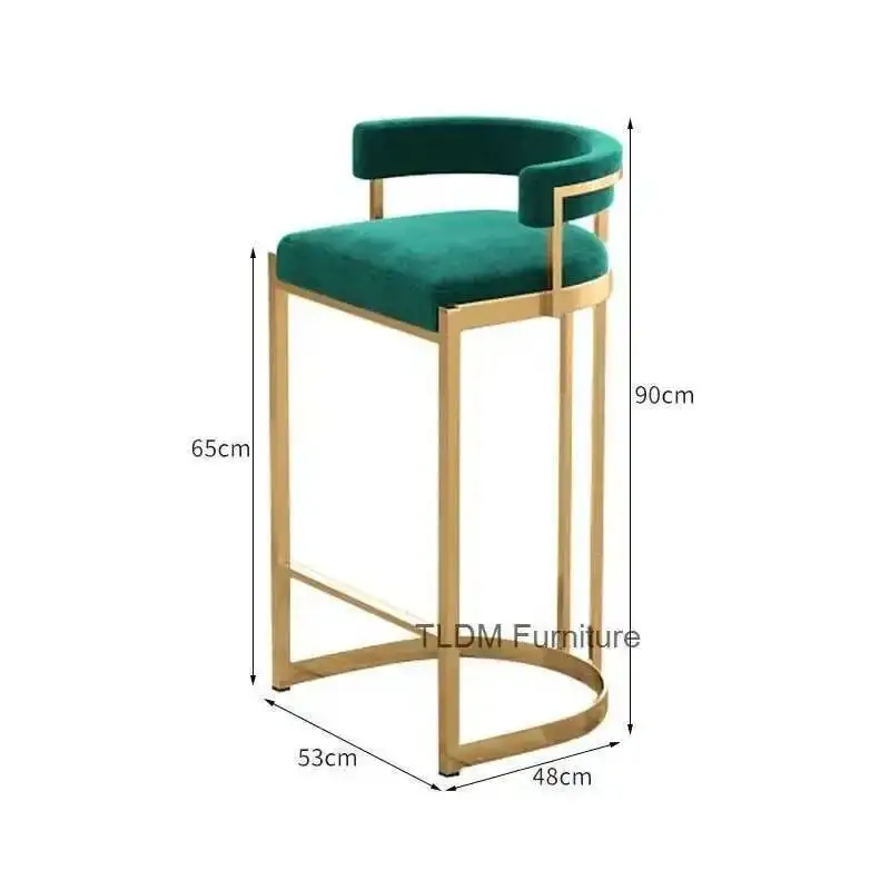 بار العرش الإيطالي كراسي المعيشة غرفة المطبخ الشمال مصمم لهجة كراسي الطعام الطويلة الغرور أثاث الحفلات كراسي بار f #6