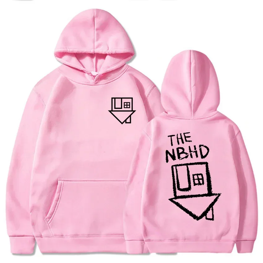 여성 의류 The Neighborhood 프린팅 스웨트셔츠 스트리트웨어 편안한 후드 풀오버 스웨트셔츠 후디 스웨트셔츠
