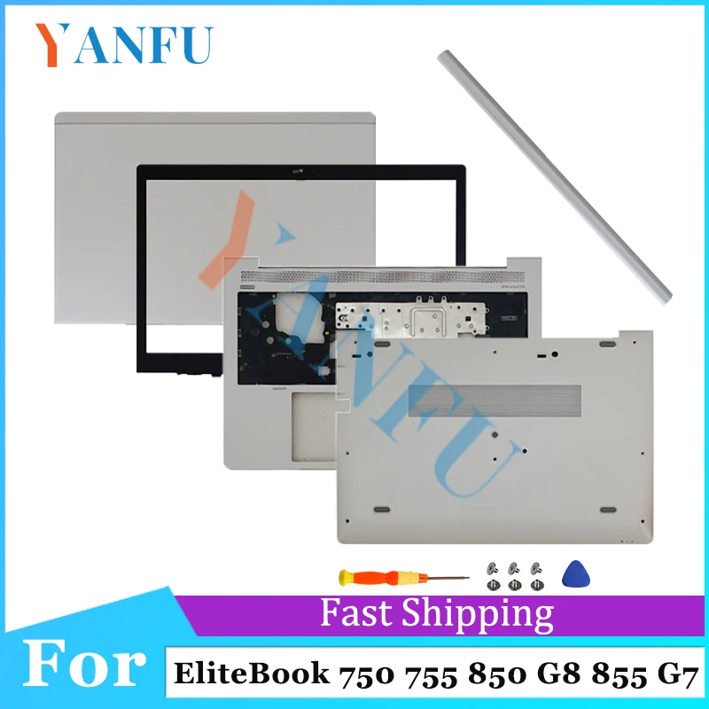 

NEW For EliteBook 750 755 850 G8 855 G7 Laptop LCD Back Cover Front Bezel Palmrest Bottom Case Laptop Frames keyboard
