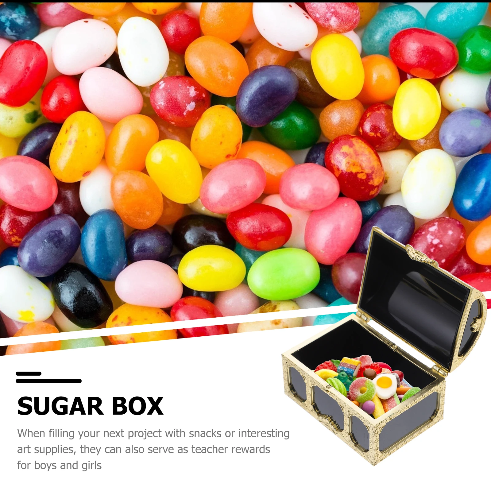 

12pcs Pirate Treasure Chest Sugar Box Plastic Storage Boxes for Gifts Jewelry Favor Party Decorations Mini Coins