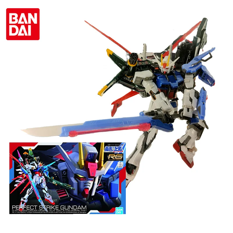 Bandai gundam modelo kit anime figura rg 1/144 perfeito greve gundam metakkic closs injeção ação brinquedo figura brinquedos para crianças