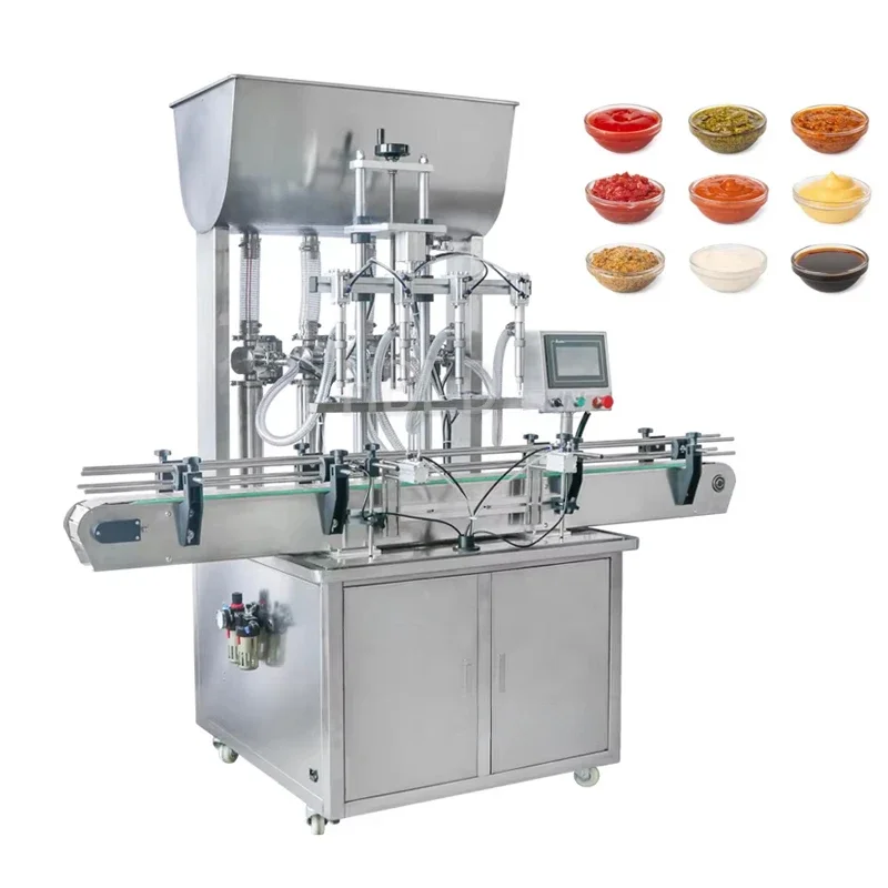 Commercial Paste Filling Machine, Honey Toothpaste Paste Bottle Filling Machine, Chili Sauce Mixer