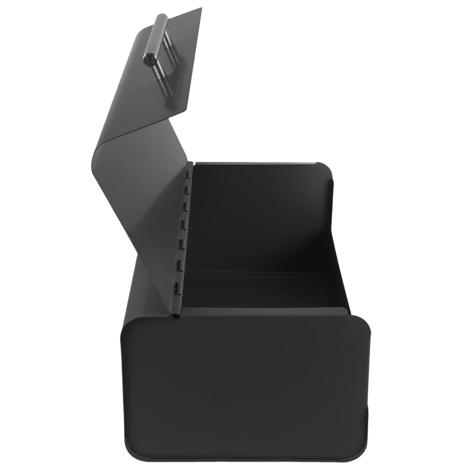 

Bread Box Kitchen Countertop Black Grey Galvanized Iron Storage Container 12cm x 20cm Bread Holder Food Pantry ganizer Household