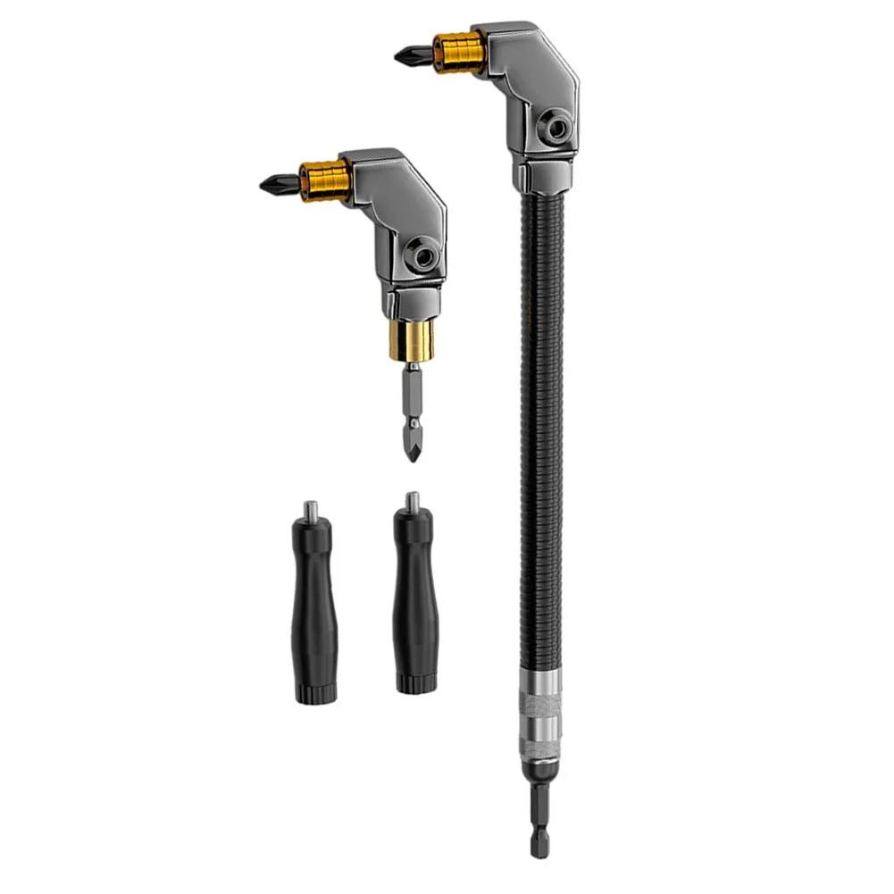 

Угловой адаптер для отвертки 90 градусов с двумя насадками, гибкий удлинитель для шуруповерта, ручной инструмент