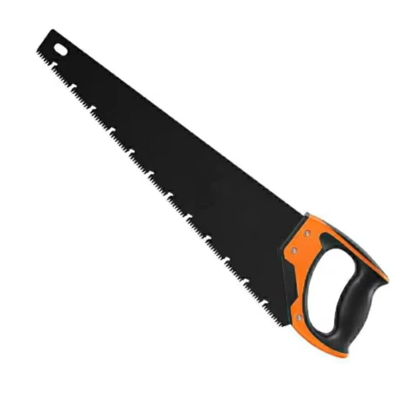 16/18 Inch Pro Hand Saw 11 TPI Fine-Cut Soft-Grip Hardpoint Handsaw for Sawing Trimming Gardening Cutting Wood DrywallPipes