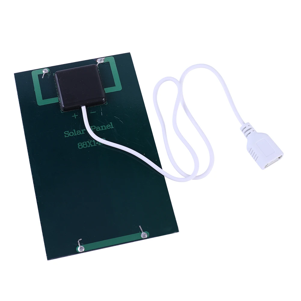 

5W 5V Solar Charging Panel Polysilicon USB Photovoltaic Cells for 3-5V Battery/Phone Charging for Outdoor Camping