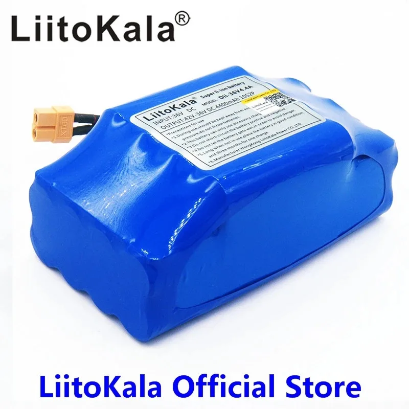 100% original genuine liitokala 10s2p 36v 5.2Ah torsion scooter lithium battery pack, 18650 lithium-ion battery