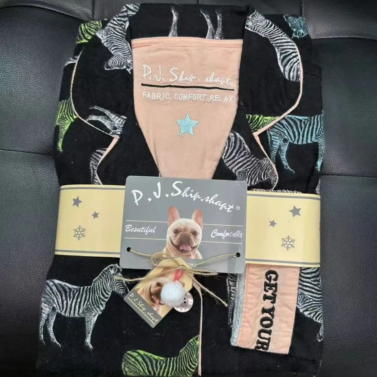 Pigiama a maniche lunghe con stampa carina da ragazza Autunno Inverno da donna Internet Celebrity Style Cardigan Pantaloni Pigiama Set di grandi dimensioni