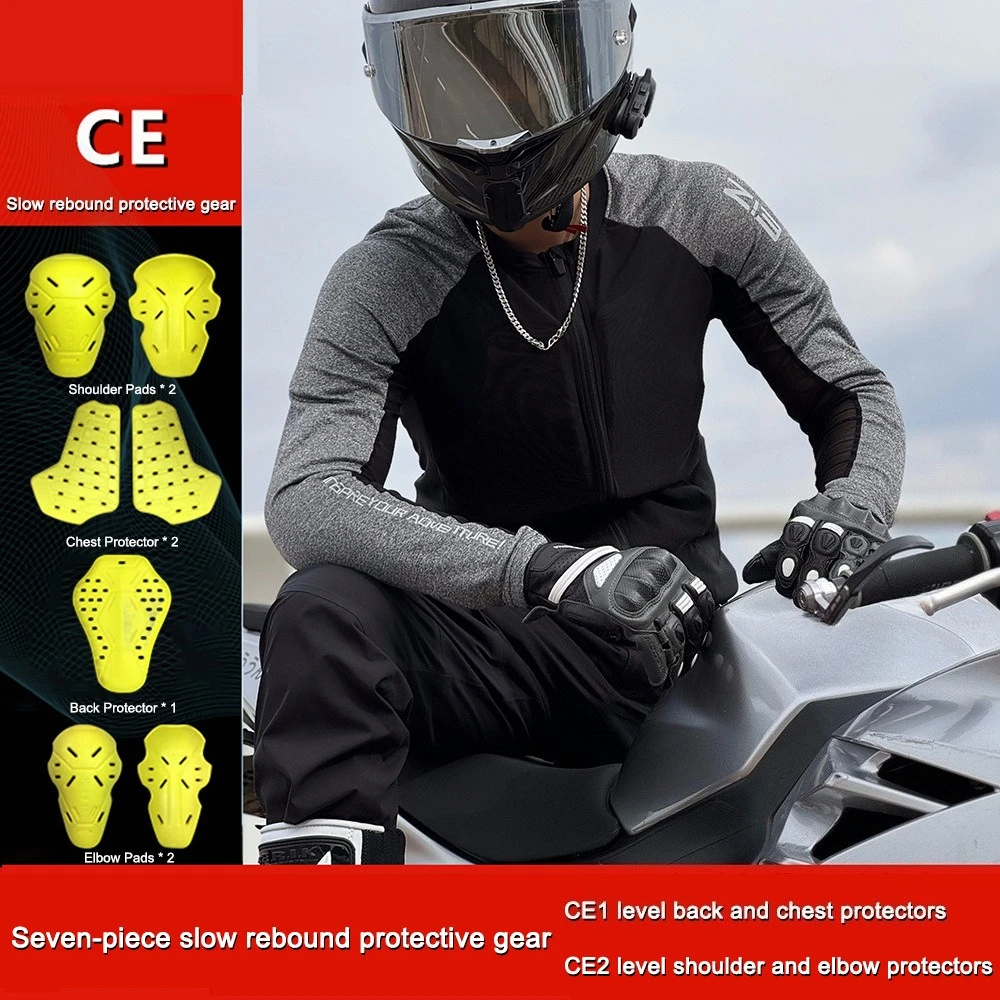 

Summer Motorcycle Armor Jacket Breathable Mesh Anti Fall Protective Gear CE2 Certification Racing Riding Clothing For Men Women