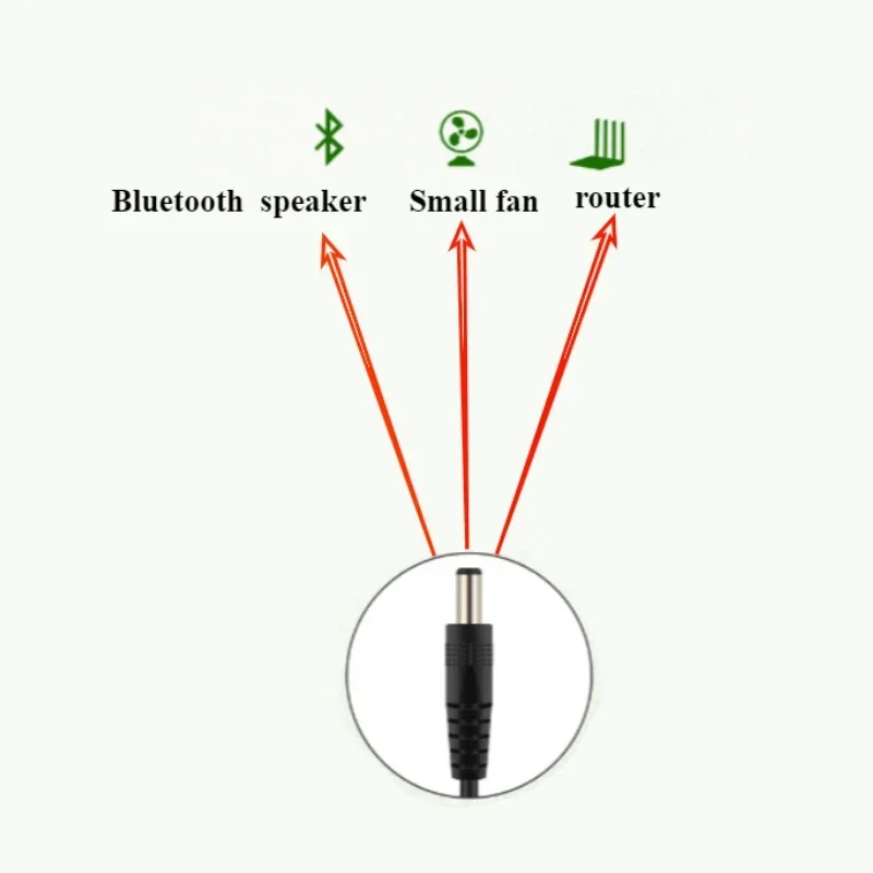 USB Male Plug to DC5.5*2.1/2.5mm DC4.0*1.7mm DC3.5*1.35mm DC2.5*0.7mm Power Supply Extension Cable Connector Length 0.5m/1m/2m