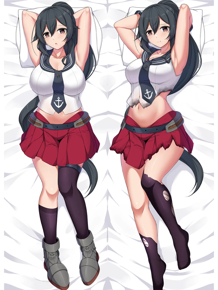 

Dakimakura Anime Pillow Cover Yahagi Double Sided Print 2Way Cushion Bedding Festival Gifts Gifts