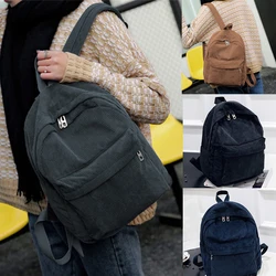 Backpack Student Corduroy College Style Backpack Multi Purpose Fashion Outdoor Portable Girls' Backpacks