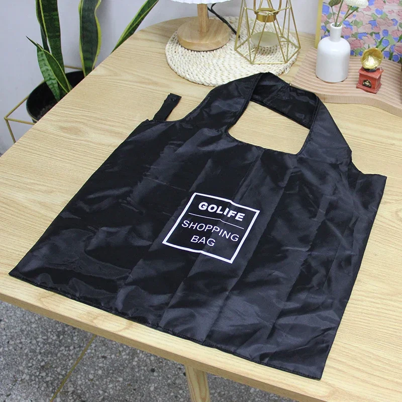 Customize Grocery Eco Friendly Folding shopping bag Polyester Reusable Foldable Shopping tote Bags With Logo supermarket bag