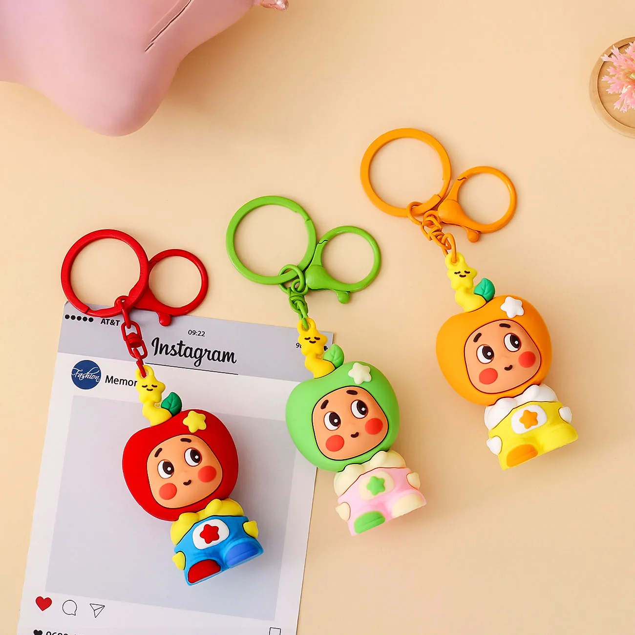 

Kawaii Anime Keychain Cute Cartoon Car Key Ring Pendant Schoolbag Decoration Gifts for Friends