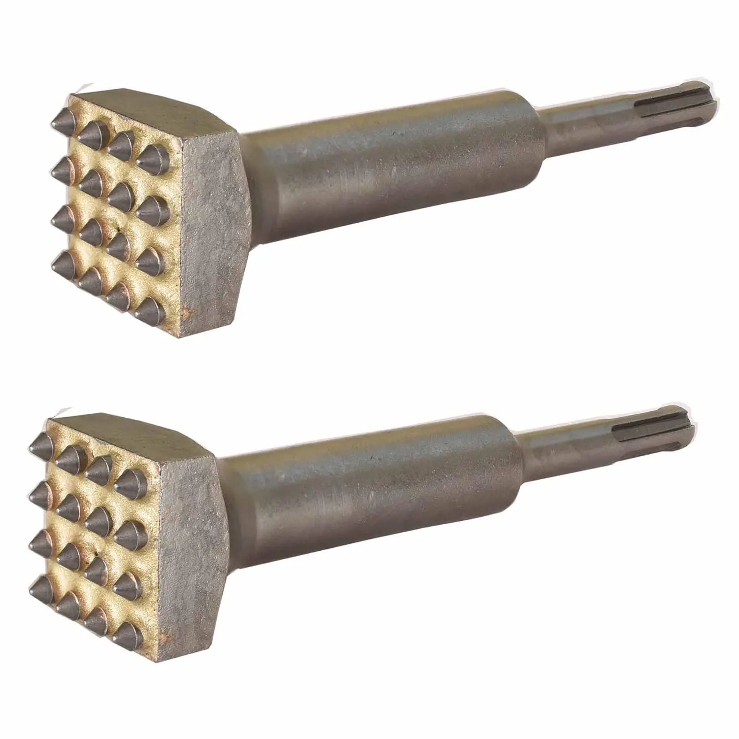 

Набор из 2-х буров SDS Plus Bush Hammer для ремонта бетона, длина 5-5/8 дюймов, квадратная головка 1-1/4 дюйма с 16 твердосплавными наконечниками