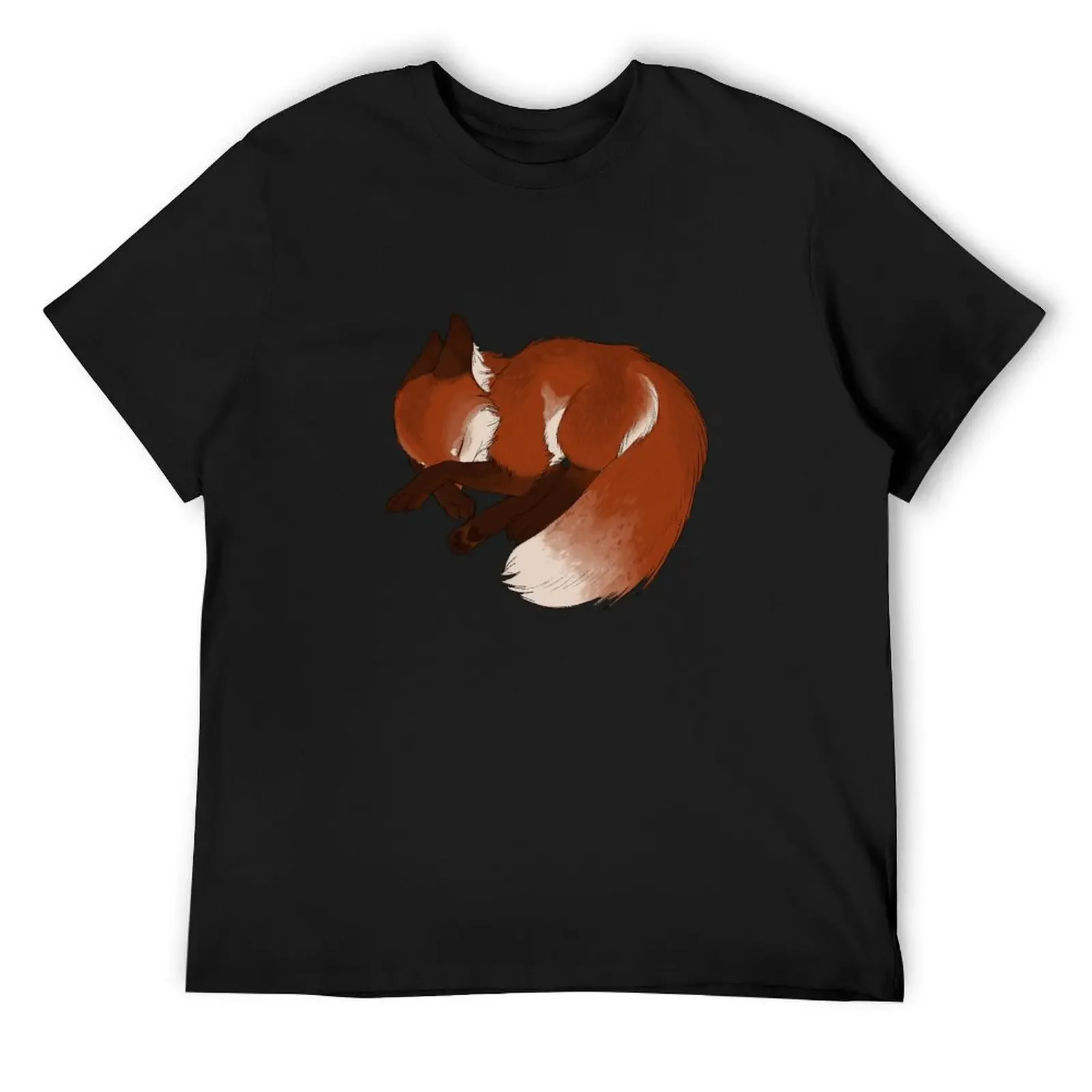

Sleepy Fox T-Shirt plus sizes Short sleeve tee rapper graphic tees mens workout shirts