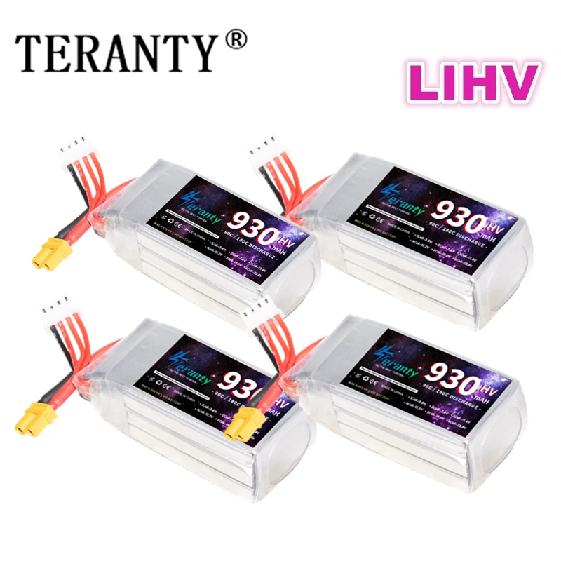 TERANTY HV 930mAh 90C 11.4V Lipo Battery For RC Helicopter Quadcopter FPV Racing Drone Parts With XT30/XT60 Rechargeable Battery