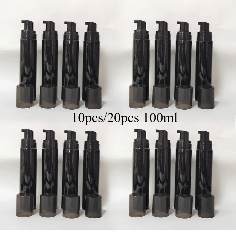 

10/20PCS100MLFoam Dispenser Bottle Travelling Foam Pump BottlePlastic Empty Pump Bottle for Shampoo & Cosmetic Cleansing (Black)