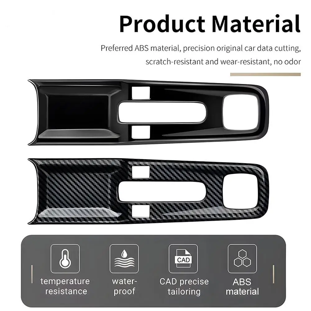 لسوزوكي سويفت 2017 2018 2019-2024 2025 حامل أكواب الماء للسيارة صندوق لوحة ملصق ABS ألياف الكربون نمط الملحقات الداخلية